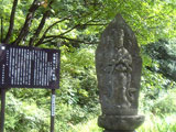 峠を少し下った所にある温泉宿 「紅葉館」 にある100番観音さま